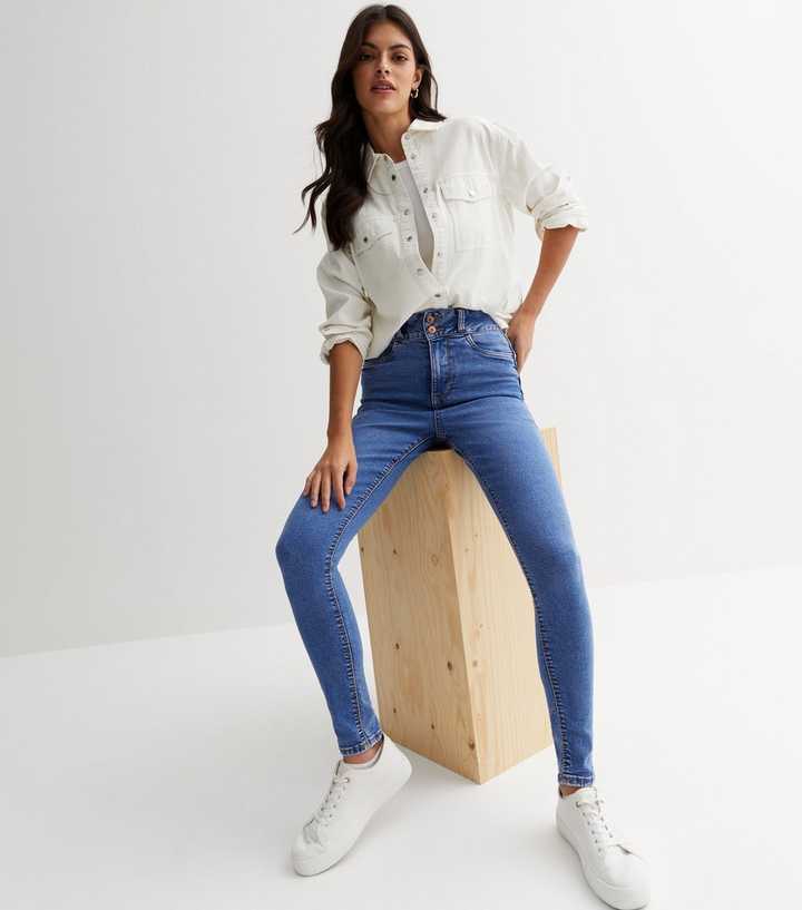 Bright Lift & Shape High Yazmin Skinny Jeans | New Look