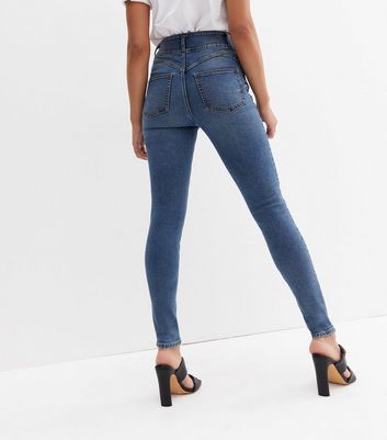 Navy Lift & Shape High Waist Yazmin Skinny Jeans