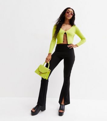 Neon hot sale flared trousers