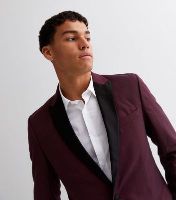 Maroon suit sales jacket mens