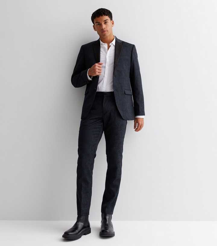 New Look slim suit pants in navy