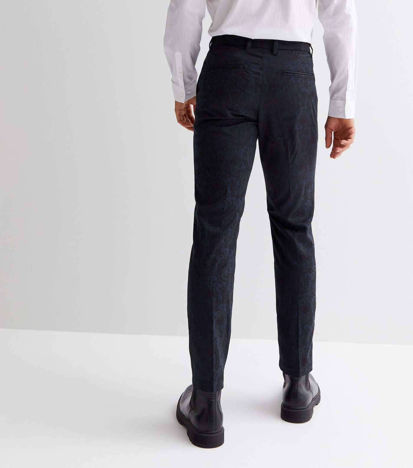 Black Stretch Skinny Fit Suit Trouser