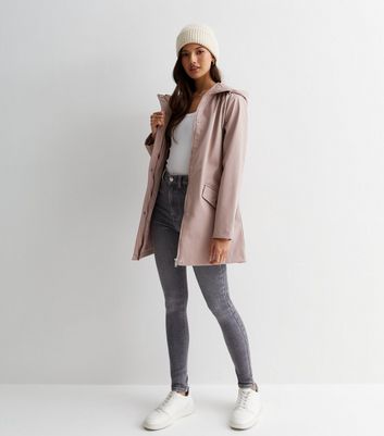 Hooded rain clearance mac new look