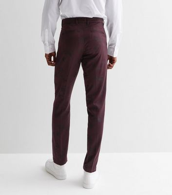 Cavani Georgi Black Floral Trousers | Menz Suits