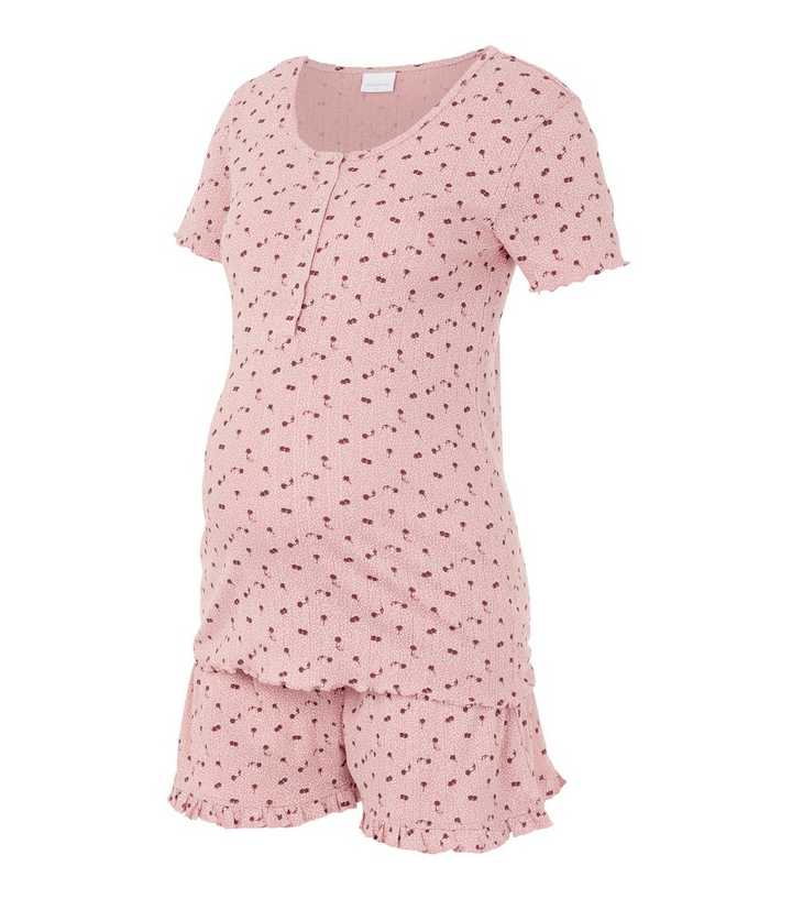 Pink print Maternity nightgown, Pyjamas and Loungewear