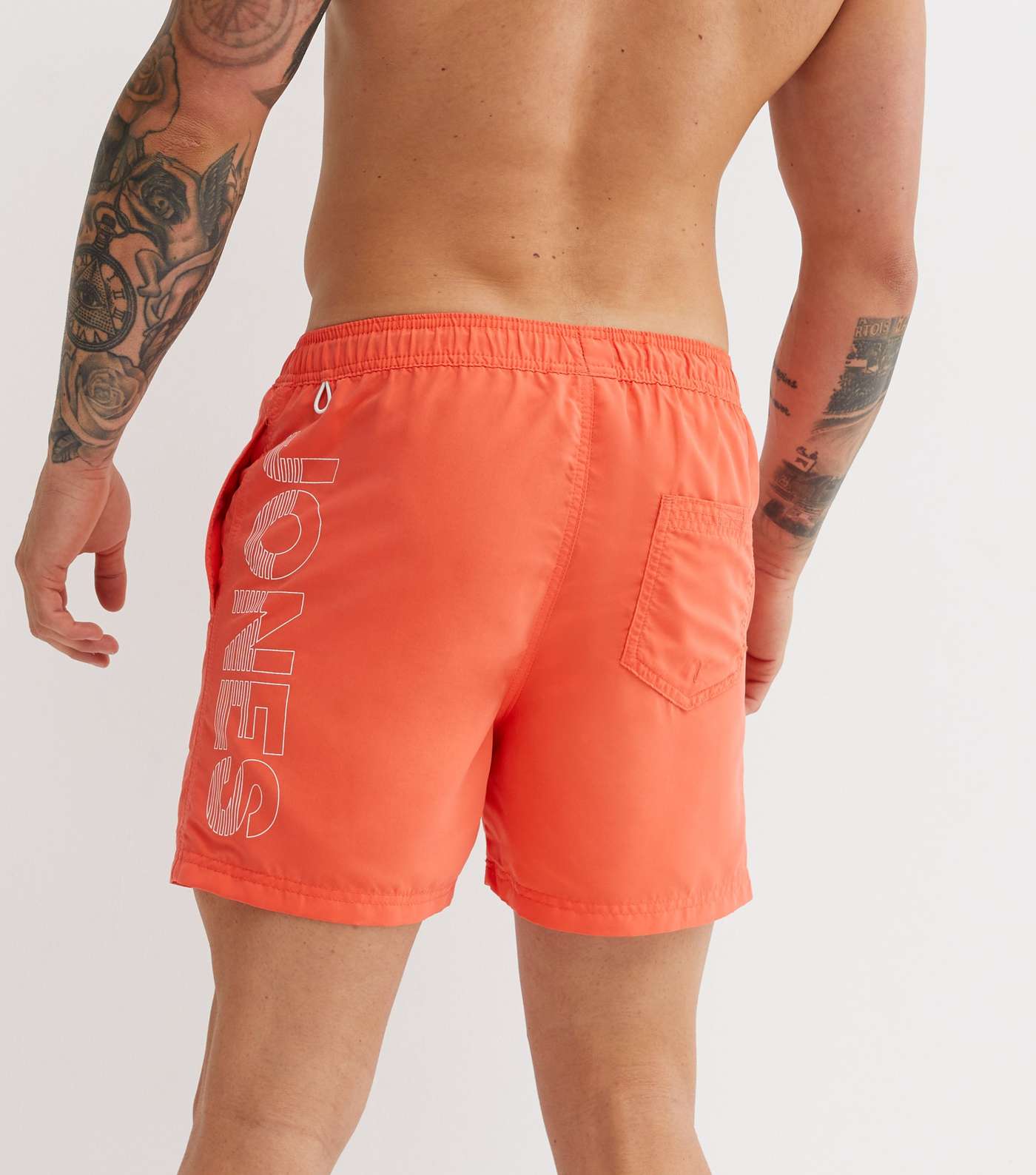 Jack & Jones Orange Logo Swim Shorts Image 4