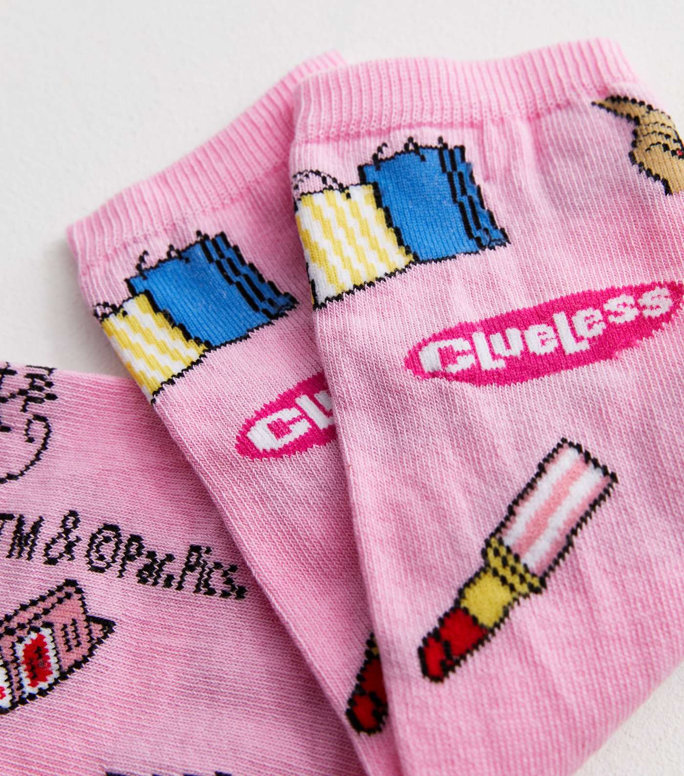 Pink Clueless Socks Image 2