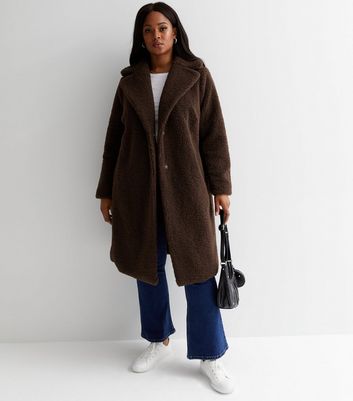 Missguided waterfall outlet teddy coat