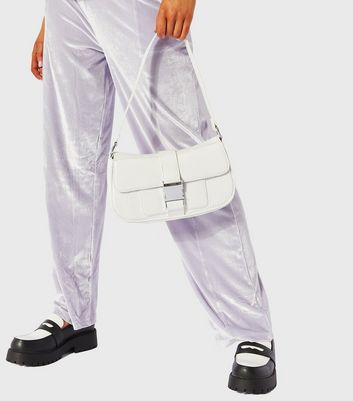 shop for Skinnydip White Faux Croc Shoulder Bag New Look at Shopo