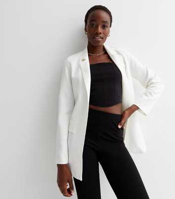 Tall Cream Relaxed Fit Blazer