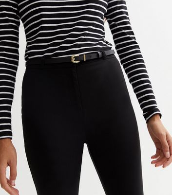 TROUSERS WITH THIN BELT