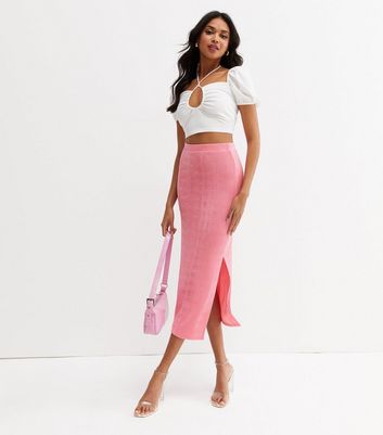 rose midi skirt