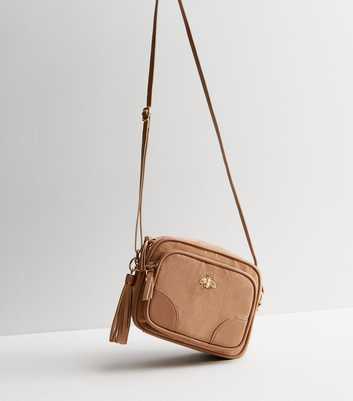 Camel Suedette Bee Camera Bag