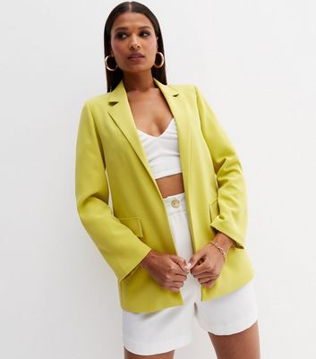 new look mustard blazer