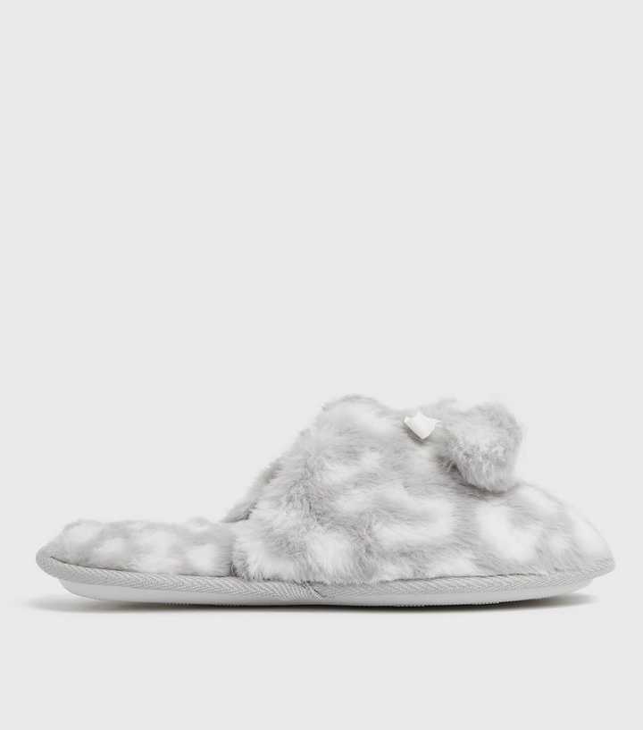 New Look Faux Fur Slip on Mule Slippers