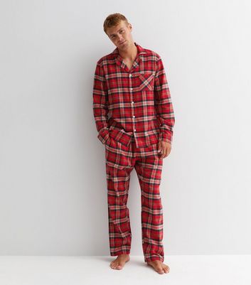 Red tartan pyjamas online mens