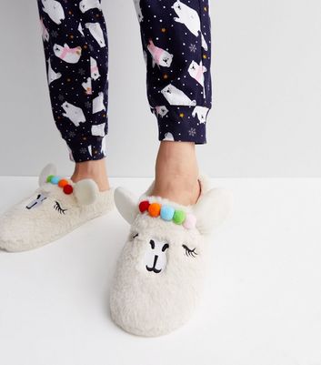 Llama best sale slippers kids