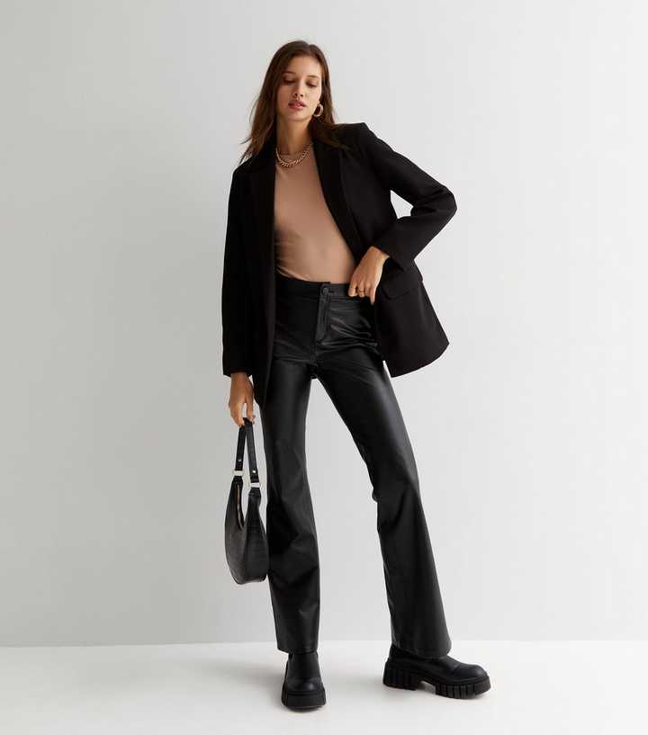 Black Long Sleeve Relaxed Fit Blazer