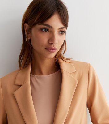 boyfriend blazer camel