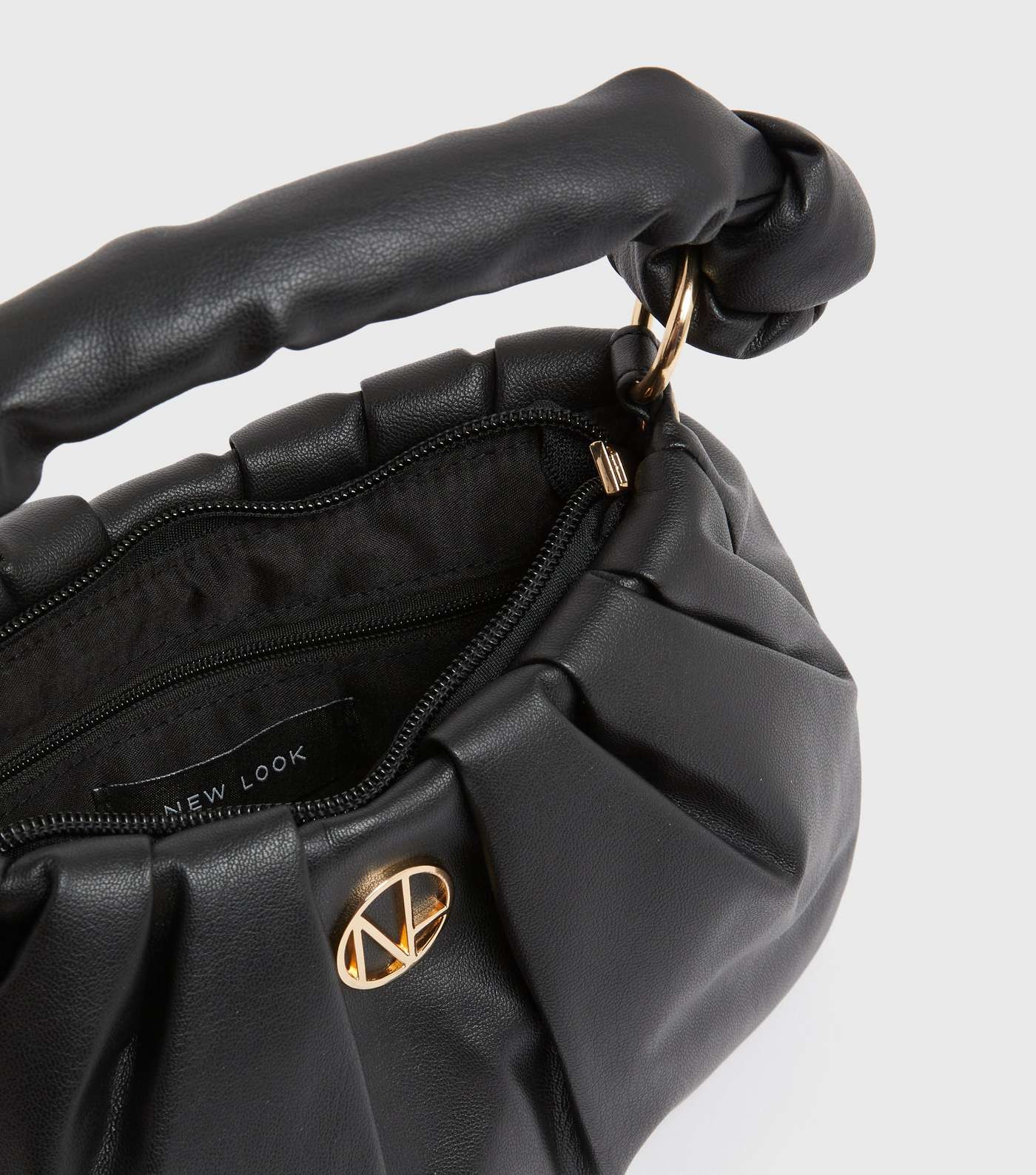 Black Knot Grab Handle Cross Body Bag Image 4