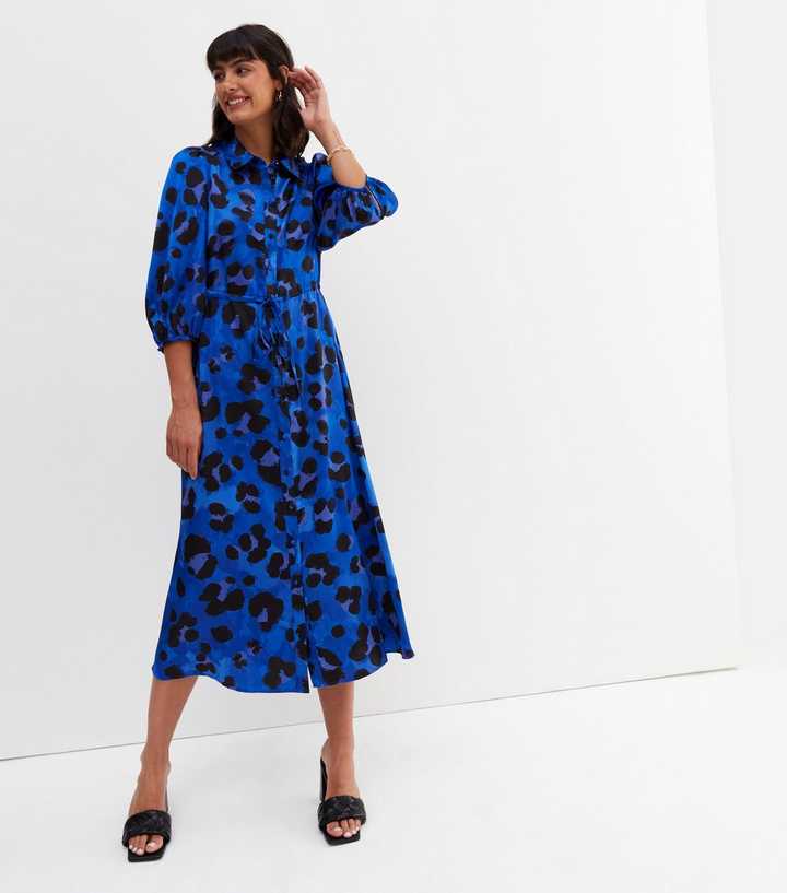 Leopard Drawstring Shirt Dress | New Look