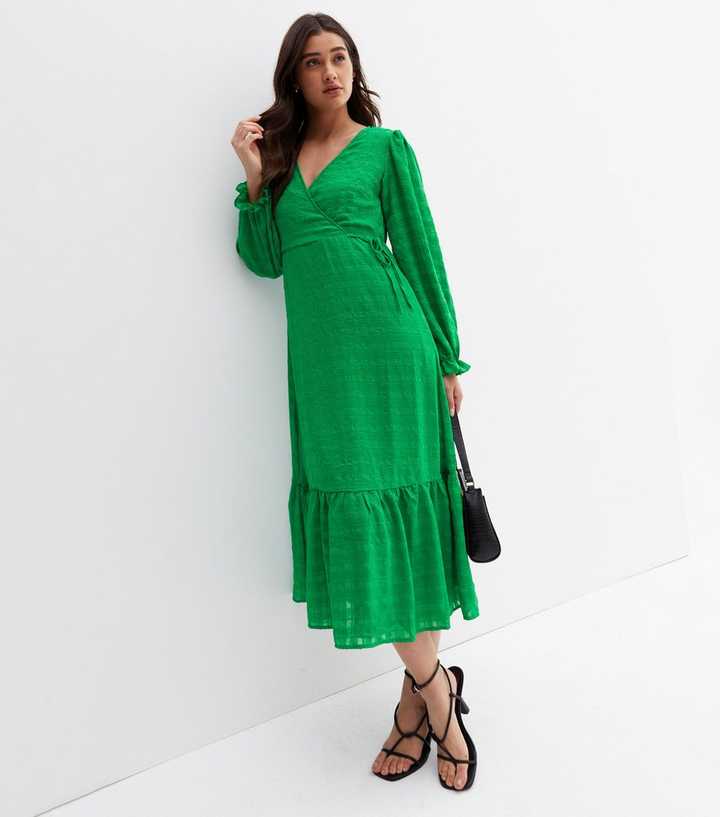 green emerald velvet dress Lime Green Seersucker Women's Dress with Navy Embroidered Whales Large main image 1