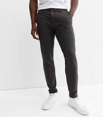 Dark Grey Straight Leg Trousers 