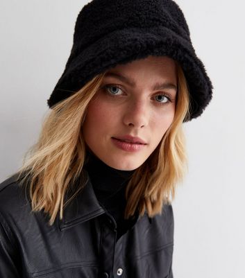 Bucket hat store womens black