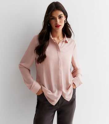 Pale Pink Long Sleeve Shirt
