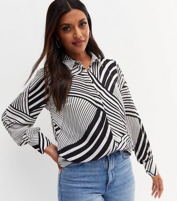Fashion Tops Long Tops Replay Long Top abstract pattern casual look 