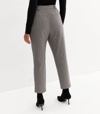 ASOS DESIGN Petite tailored smart tapered trousers in black  ASOS