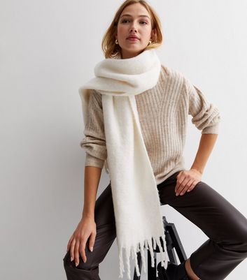 Ladies cream scarf new arrivals