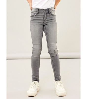 New look grey skinny hot sale jeans