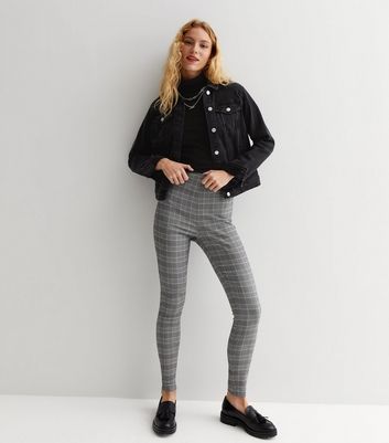 Check skinny clearance trousers womens