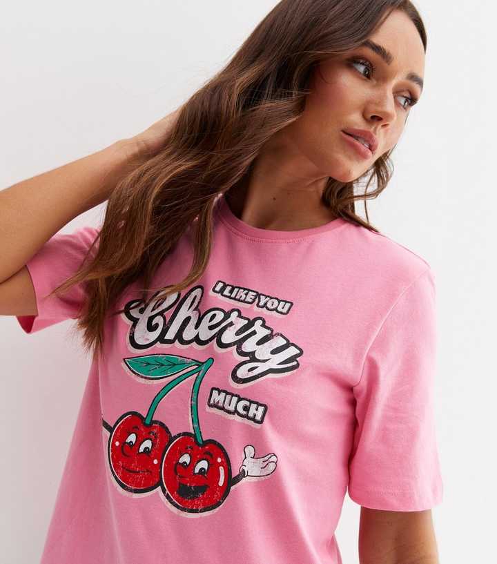 pink cherry shirt