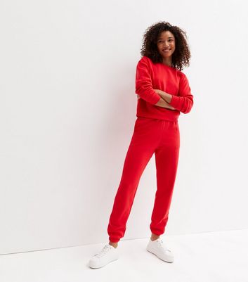 Red Crew Neck Sweatshirt | New Look