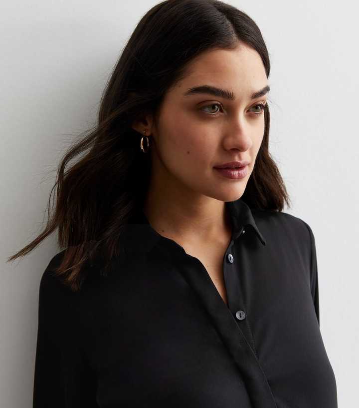 soft black long sleeve shirt