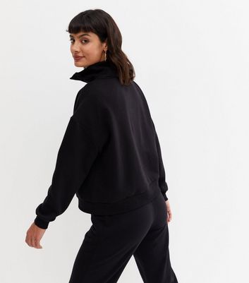 High collar sweatshirt womens Clearance