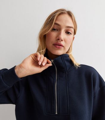 New look half zip on sale fleece