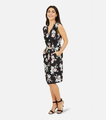 mela black floral dress