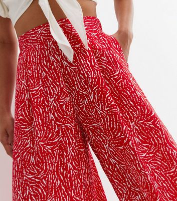 Red animal hot sale print pants