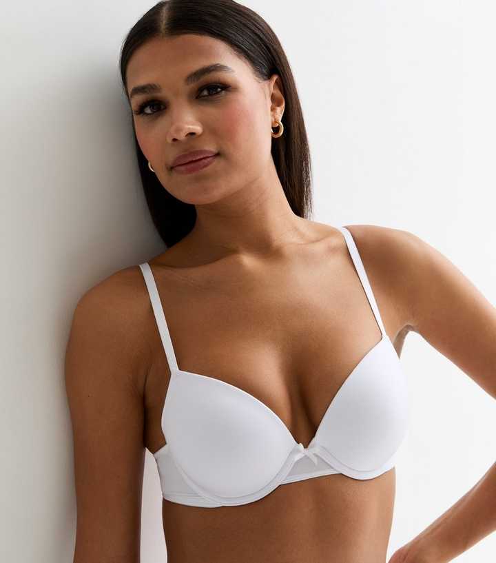 2 Pack White T-Shirt Bras