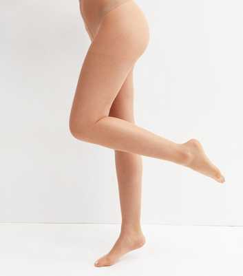 3 Pack Light Brown 15 Denier Sheer Matt Tights