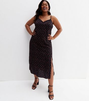 Black plus outlet size slip dress