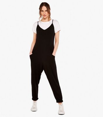 jersey dungaree jumpsuit