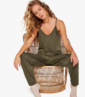 relaxed jersey jumpsuit