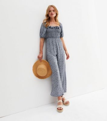 ditsy floral culotte jumpsuit