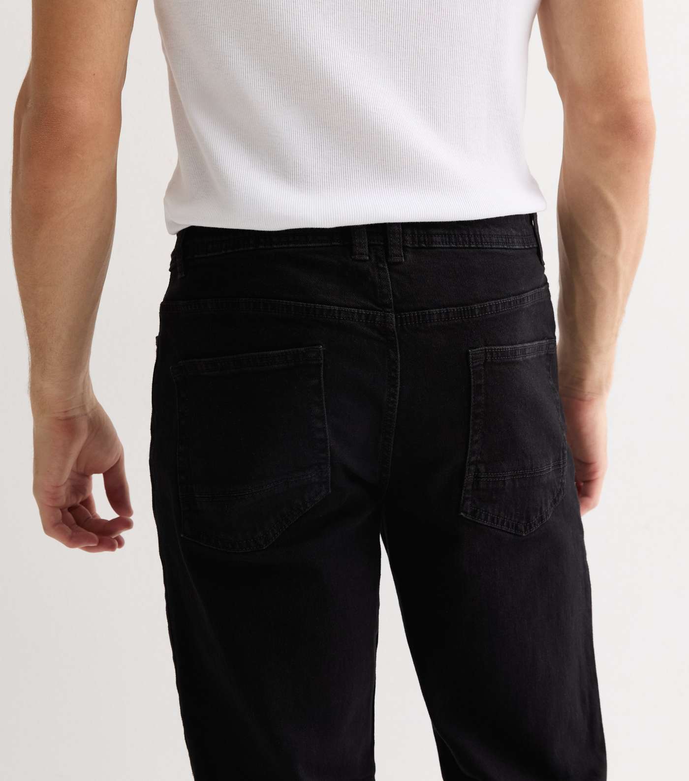Black Slim Fit Jeans Image 4
