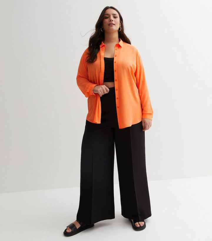 plus size orange shirt