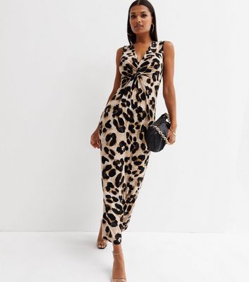 New look leopard hot sale print maxi dress